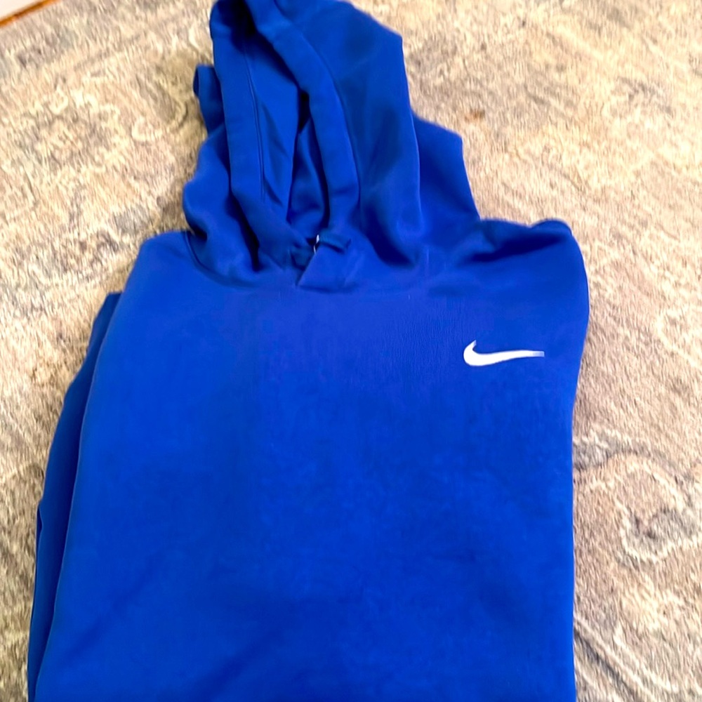 Nike men’s large size hoodie, blue sapphire, beautiful color